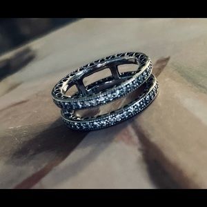 Double Hearts of Pandora Ring